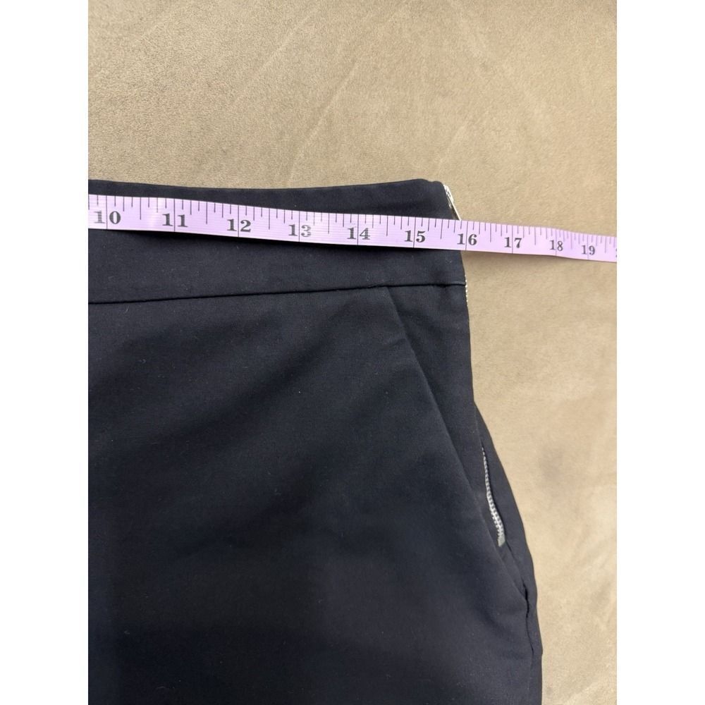 Zara Black Womens Shorts. Side Zipper. Sz L - Picture 8 of 12